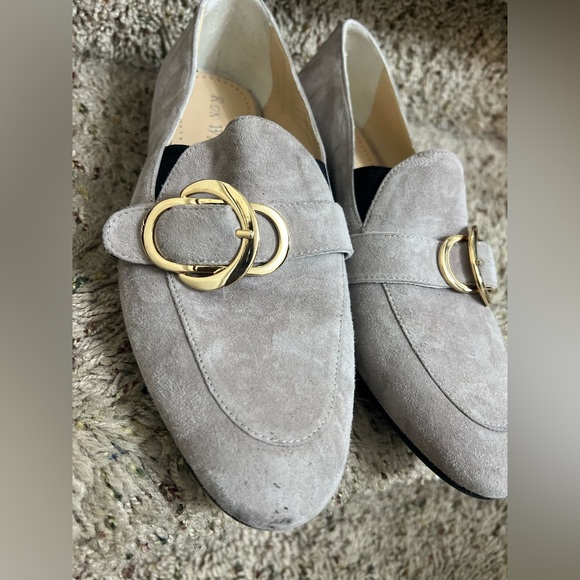 Like new RON WHITE Kianna Weatherproof Cream White Dune color Loafer Women sz 7 - Picture 10 of 14